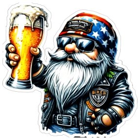 Barskylt Biker 45x45 cm